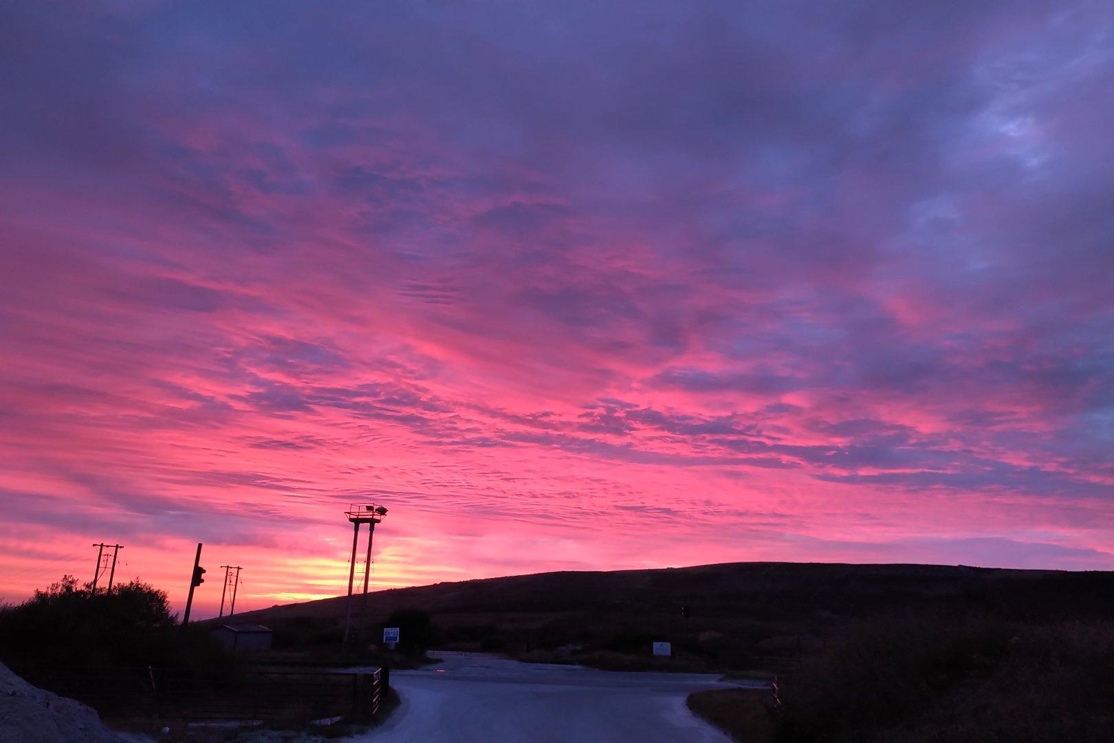 Sunrise this morning. #Cornwall