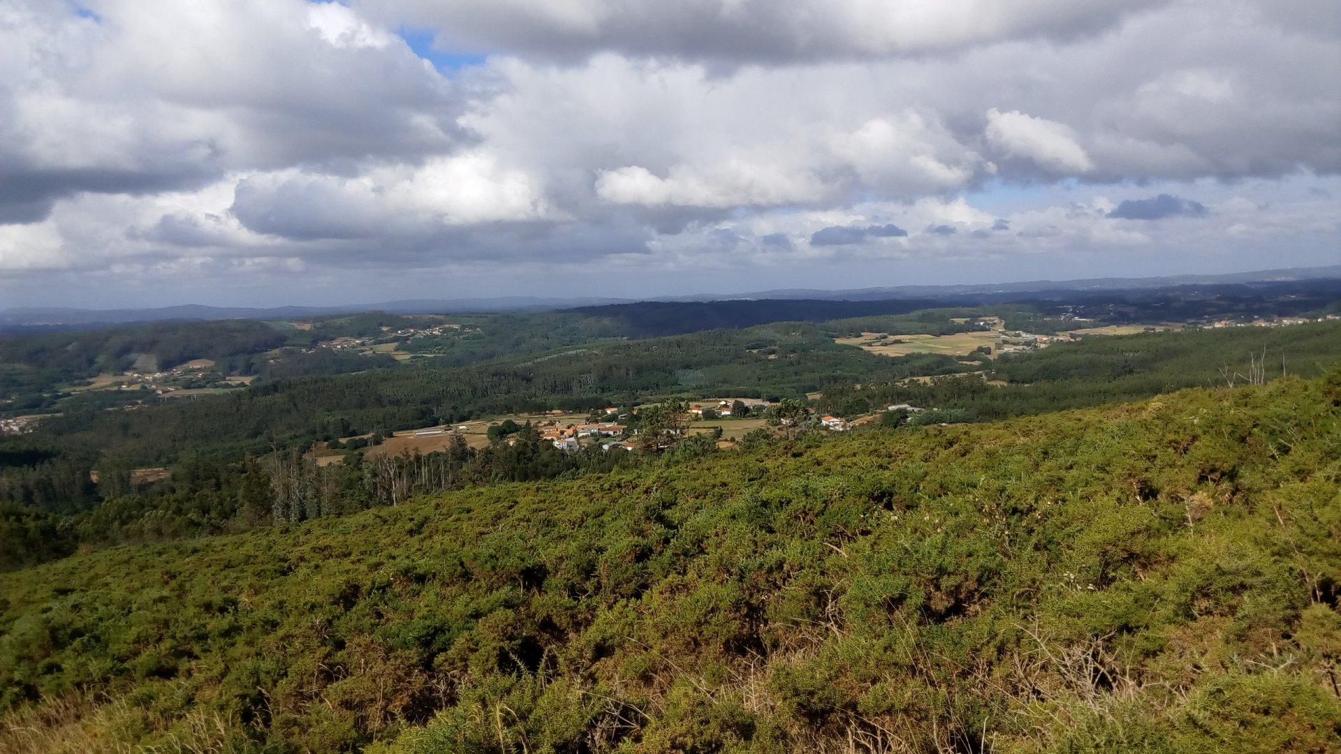 desde o punto máis alto da ruta, mirando ao NW